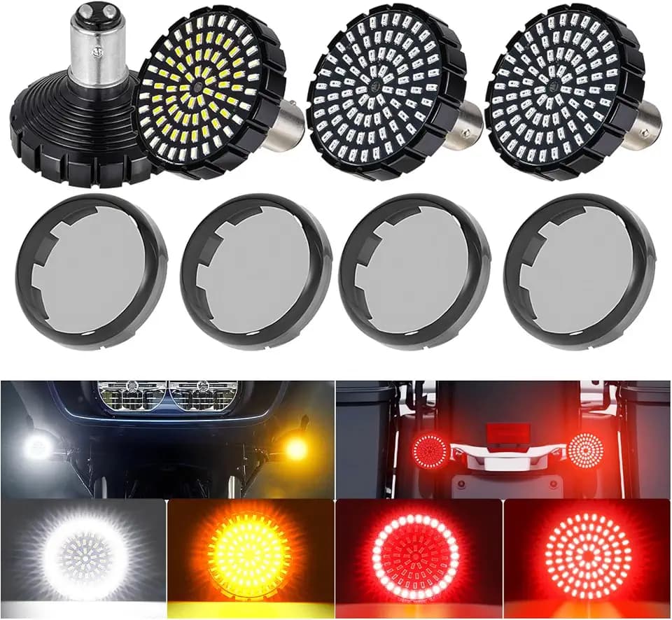 1157 Motorccyle LED Turn Signals 2", High Brightness 81 LED Blinkers