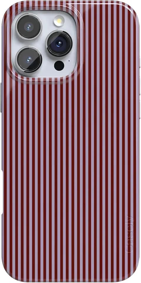 Casely iPhone 16 Pro Case | Stripes and the City | Tiny Pinstripe | Compatible with MagSafe | Classic Ultra Slim Design