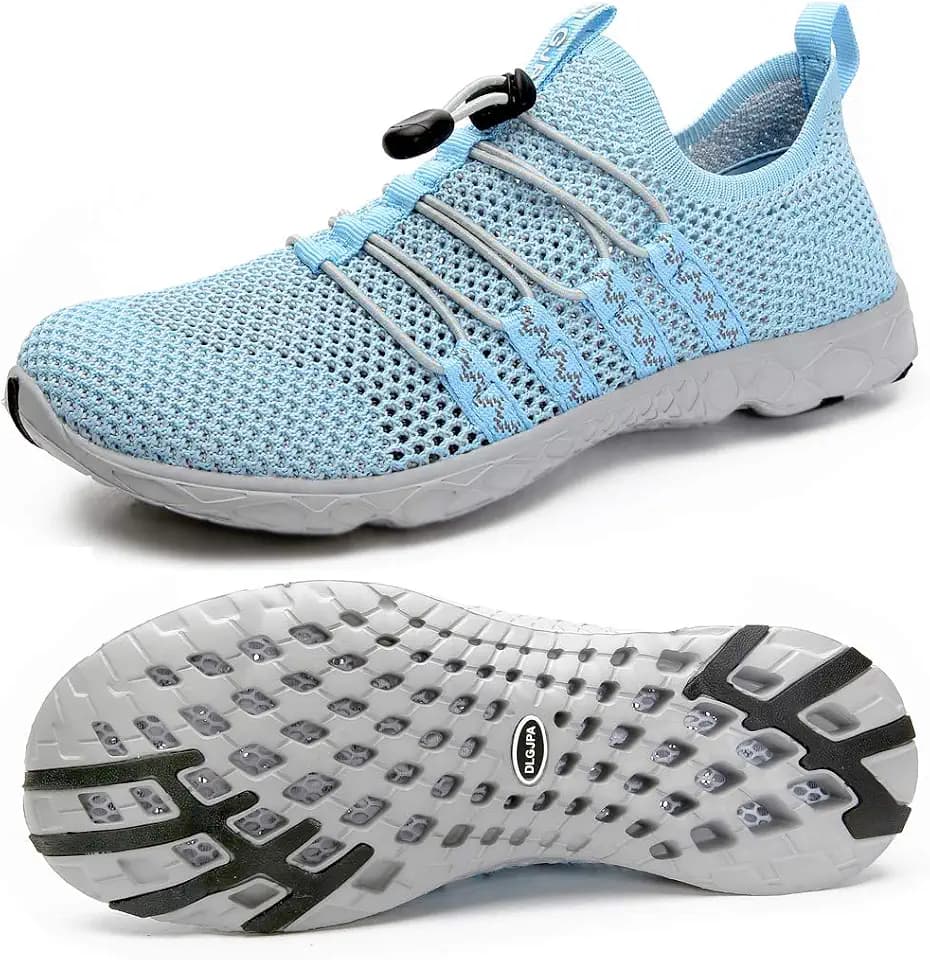 DLGJPA Women's Quick Drying Water Shoes Lightweight Sport Aqua Walk Shoes
