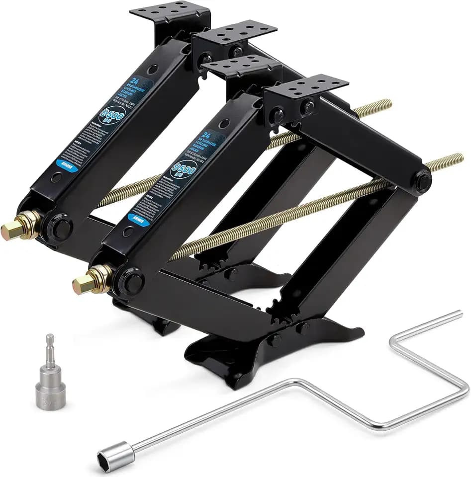 Kohree 9500lbs RV Stabilizer Jacks, Set of 2, Max Lifting Height 24"