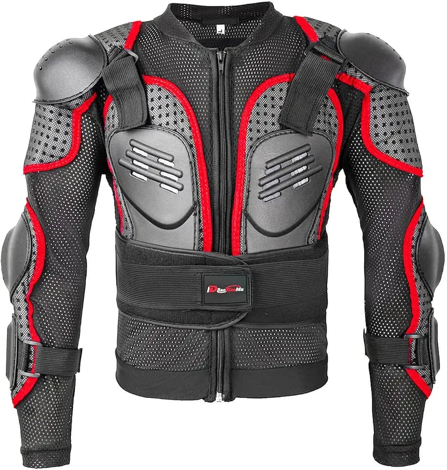 Kids Motorcycle Jacket-Dirt Bike Gear for MTB ATV,Motocross Armor Jacket,Chest Back Elbow Protection for Skateboard Skating