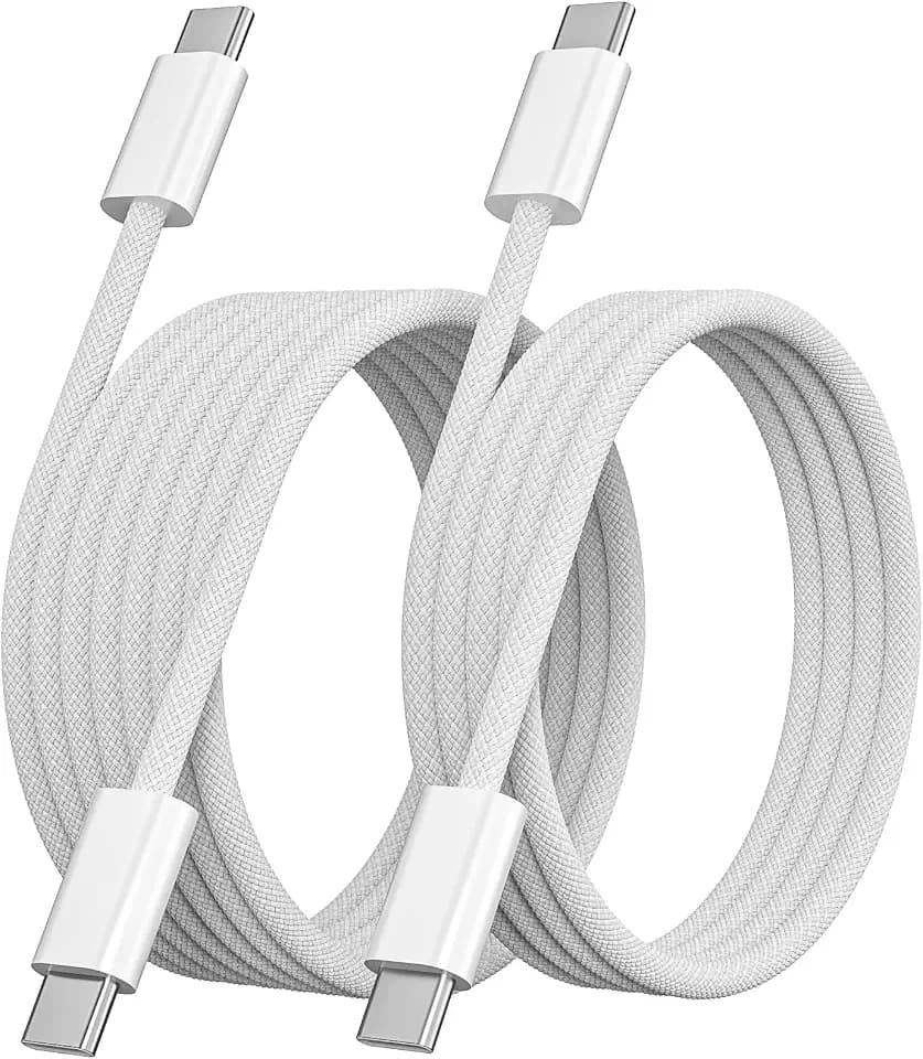 Quickeep USB C to USB C Cable 3&6FT 2 Pack, 60W iPhone 17 Charger Cord