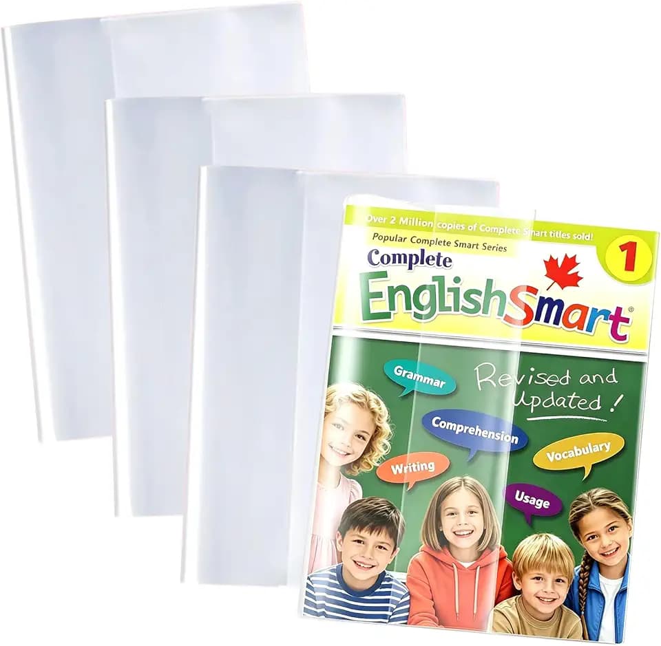 10 Stück Buchumschlag A4 Transparent,21 x 30cm Buchumschläge Schulbücher,Buchhülle & Umschlag durchsichtig & klar- für Bücher, Hefte, Buchschoner & Hefthülle,A4 Transparenter Buchumschlag