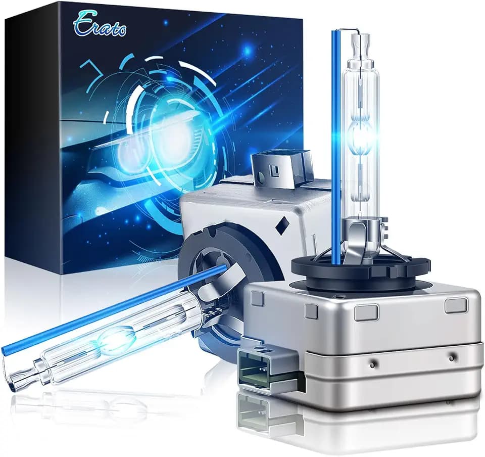 Erato D3S Xenon Fit for 2017-2021 Compass 2014-2021 Grand Cherokee Headlight Bulbs, 8000K 35W Ice Blue, High Low Beam 12V Car Replacement Bulbs- Pack of 2