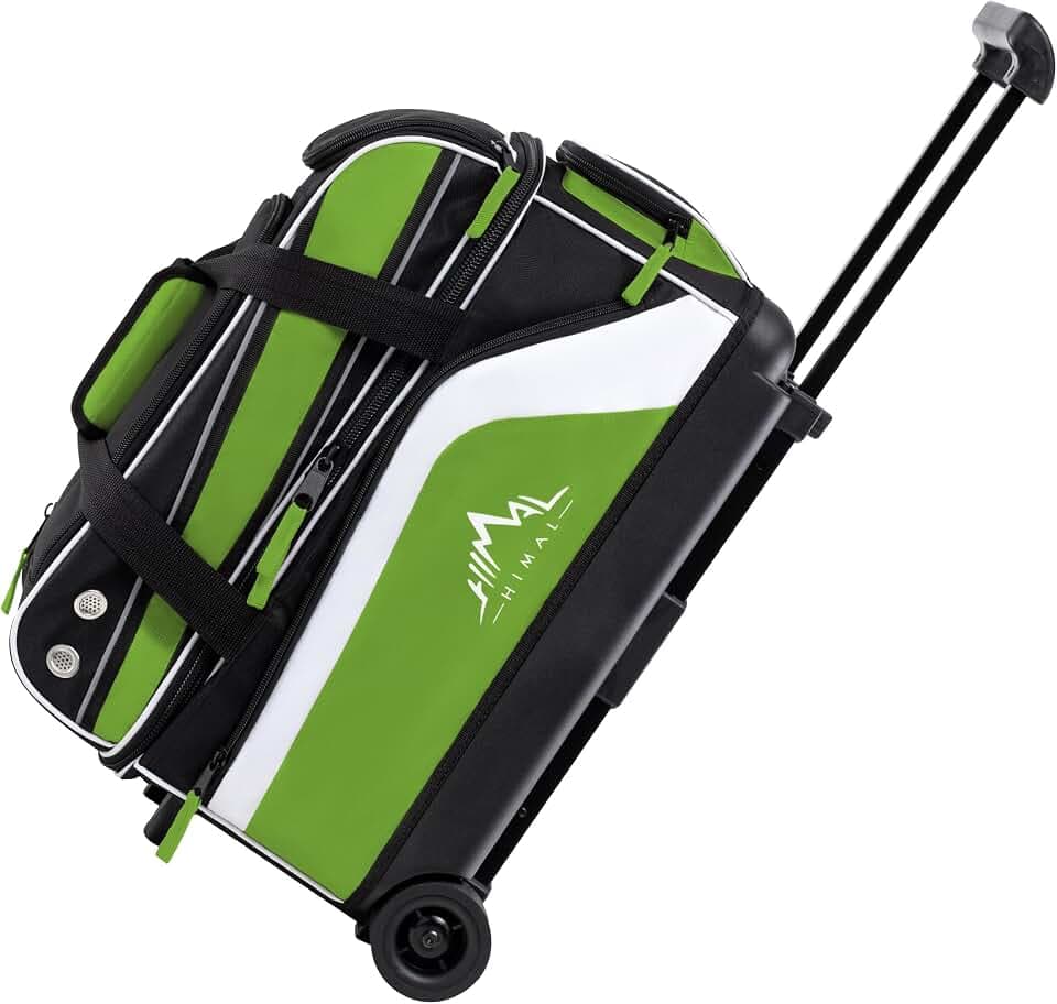 GoHimal Double Roller Bowling Bag, Shoe Compartment, Upgraded Fabric