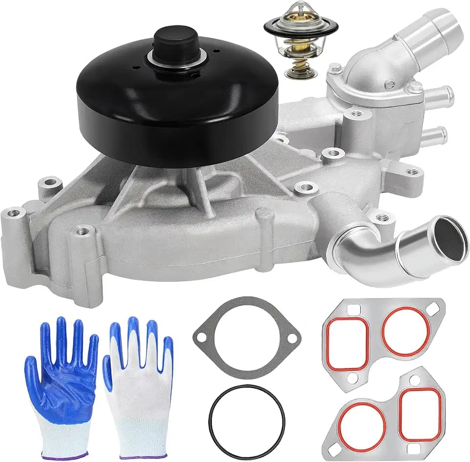 AW5104 Water Pump with Thermostat Fit for Chevy GMC 4.8L 5.3L 6.0L