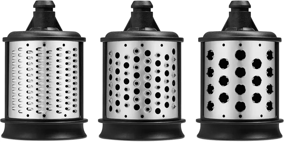 KitchenAid Raspel- und Reibenpaket für die KitchenAid Küchenmaschine, passend für den neuen Gemüseschneider
