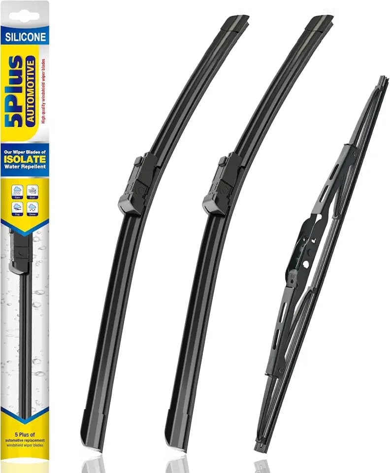 5 PLUS Silicone Windshield Wipers Fits GMC Yukon & XL 2021-2025 (3 PACK)