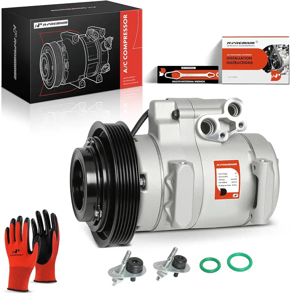 A-Premium Air Conditioner AC Compressor with Clutch