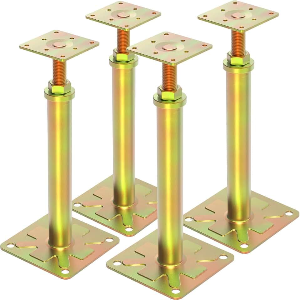 4 Pack House Jacks for Leveling Adjustable Floor Jack Post