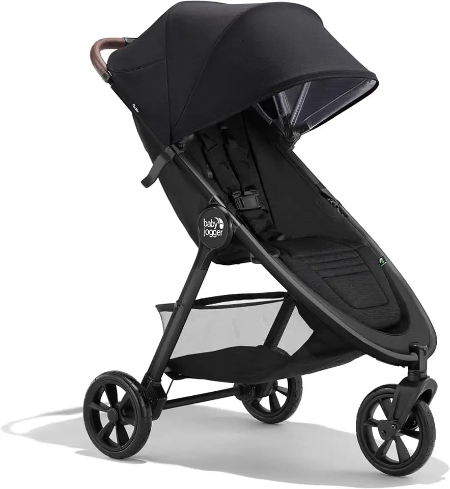 Baby Jogger City Mini GT3 Kinderwagen | Geländetauglicher Buggy | Leichter, faltbarer Reisebuggy | Rich Black (Schwarz)