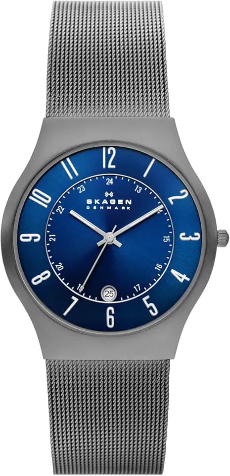 Skagen Men's Sundby Quartz Analog Stainless Steel and Mesh Watch