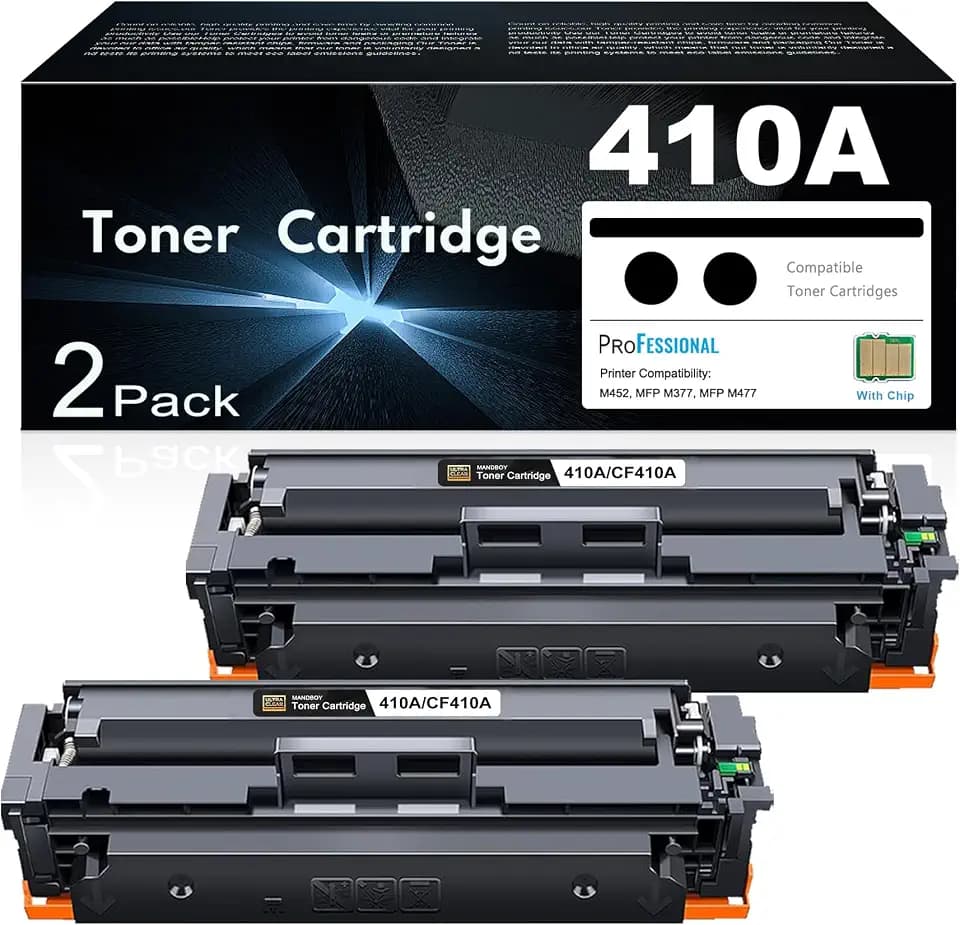410A Toner Cartridges 2 Black CF410A M477fnw M477fdw M452dn M452nw