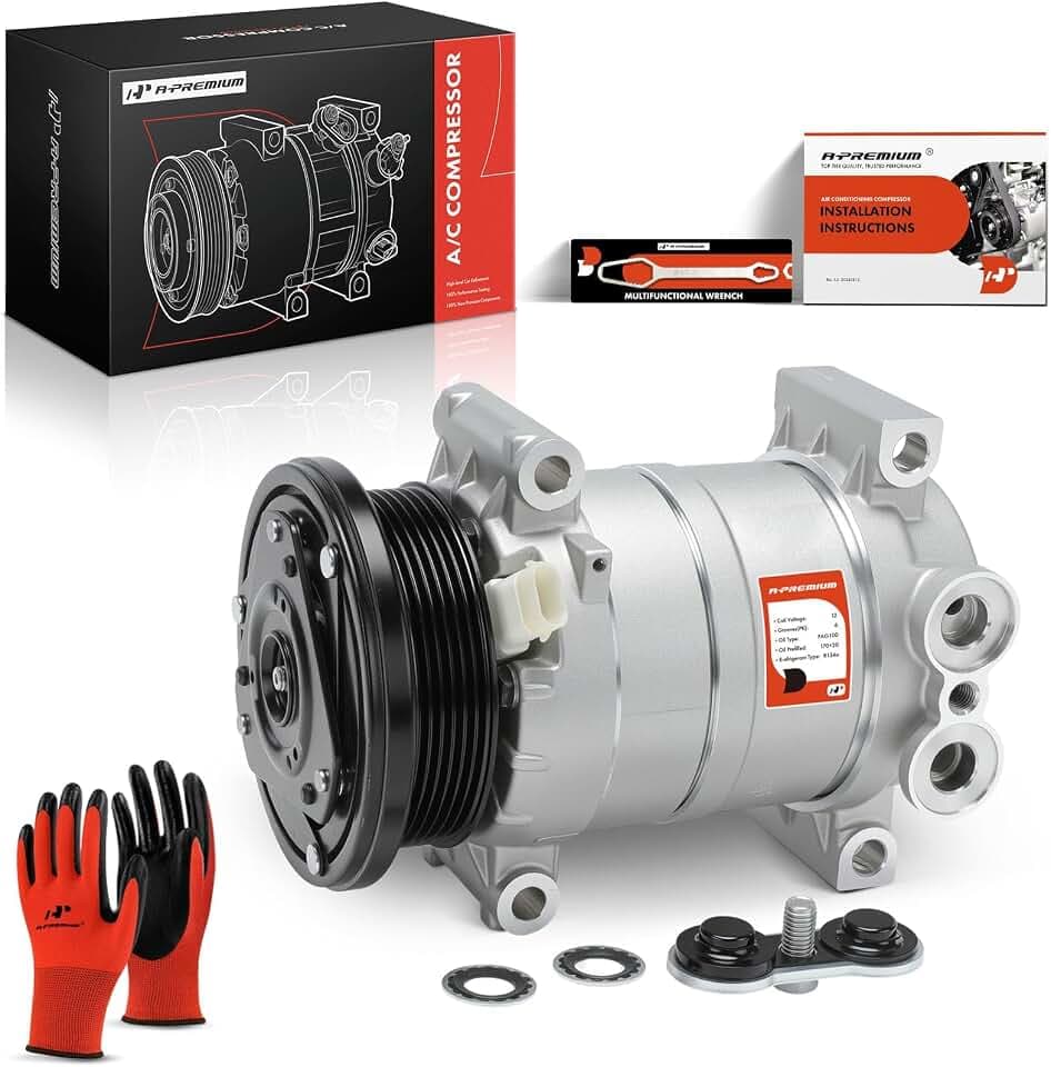 A-Premium Air Conditioner AC Compressor with Clutch
