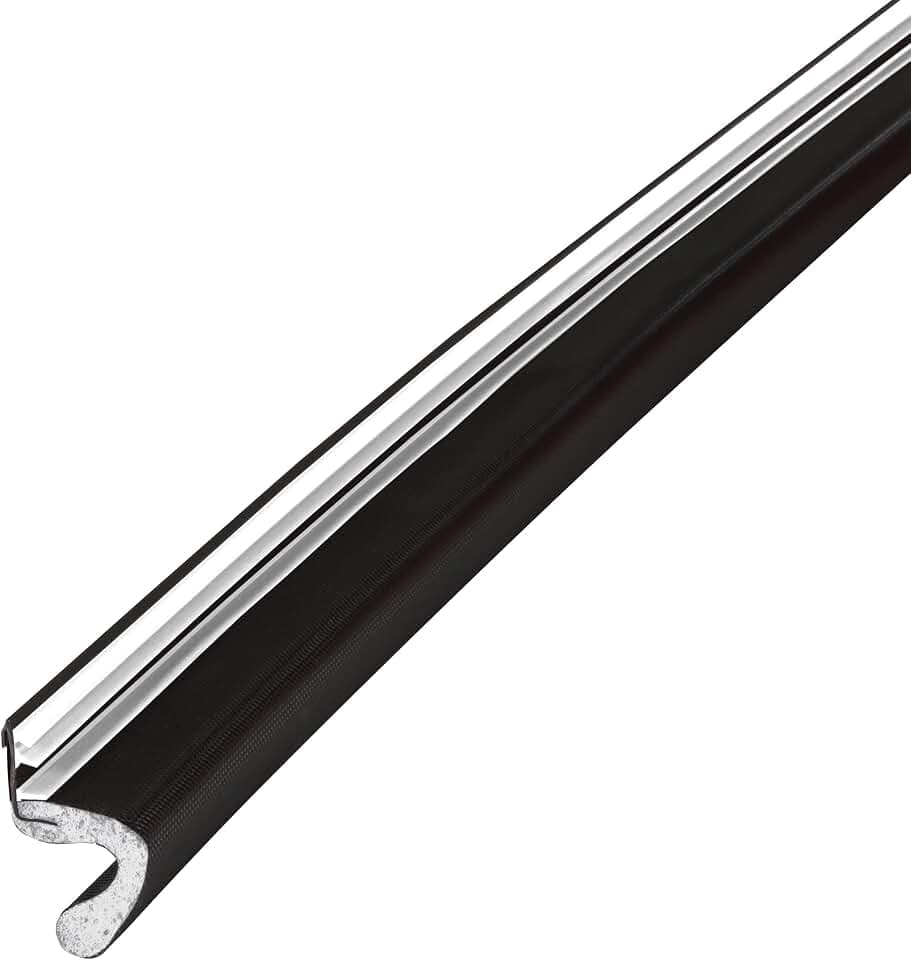 MD Building Vinyl-Coated Foam Door Seal for Kerf/Channel, Black, 60ft