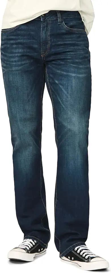 Buffalo David Bitton Mens Relaxed Straight Leg Driven Jean with Stretch Fabric