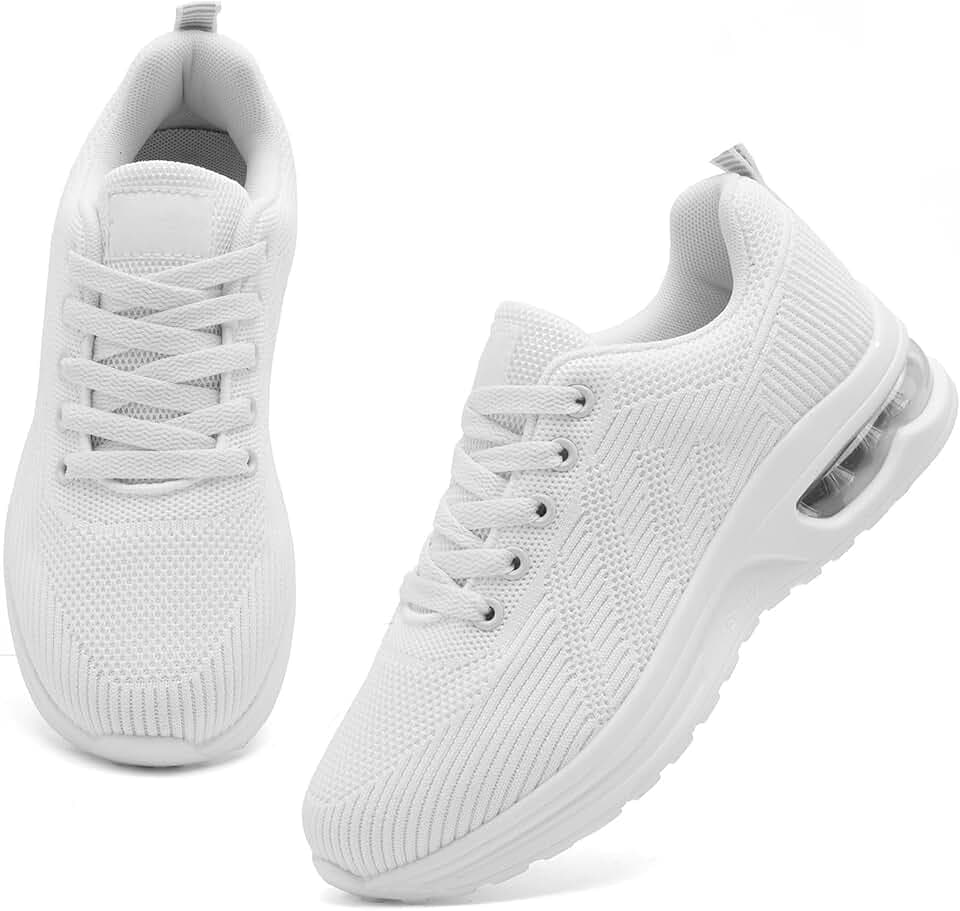 Laufschuhe Damen Turnschuhe Sportschuhe Luftpolster Straßenlaufschuhe Atmungsaktiv Leicht Walking Sneaker Outdoor Tennisschuhe