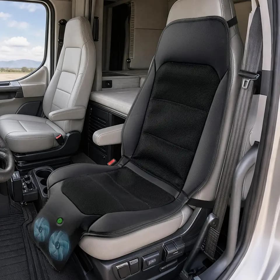 12-24V Air Cooled Car Seat Covers Front Seat for Cars Suvs, Auto On/Off