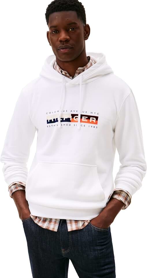 Tommy Hilfiger Herren Th Colour Block Graphic Hoodie Mw0mw40041 Kapuzenpullover (1er Pack)