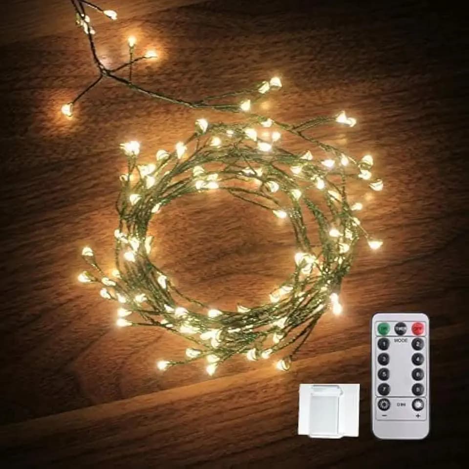 Dailyart 6feet 120 LED Starry Lights, Battery Operated Fairy String Lights