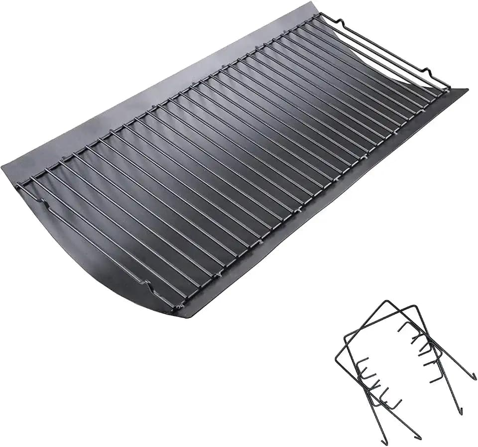 27" Ash Pan for Char-Griller 1224 1324 2121 2222 2727 2828 2929, Char Griller Replacement Parts Charcoal Tray for Grill, Chargriller Parts Replacement Fire Grate Hanger, Fits Char-Broil 17302056