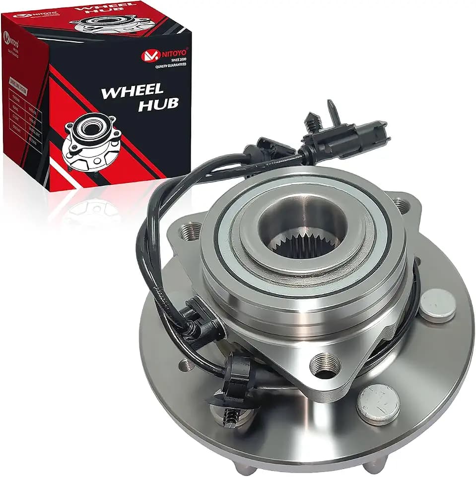 515160 Front Wheel Bearing and Hub Assembly 4WD Compatible with Cadillac Escalade ESV XTS, Chevrolet Silverado 1500 Suburban Tahoe, Gmc Sierra 1500 Yukon, 6Lugs w/ABS