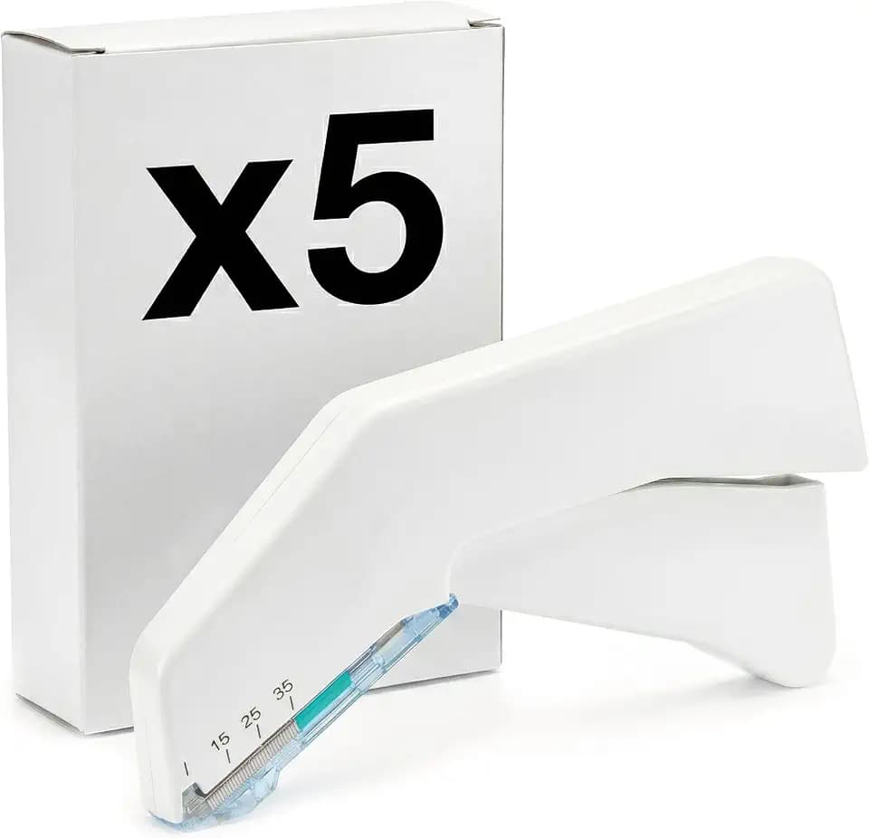 KMINA Hautklammergerät F35W mit 35 sterilen Klammern, Weiß