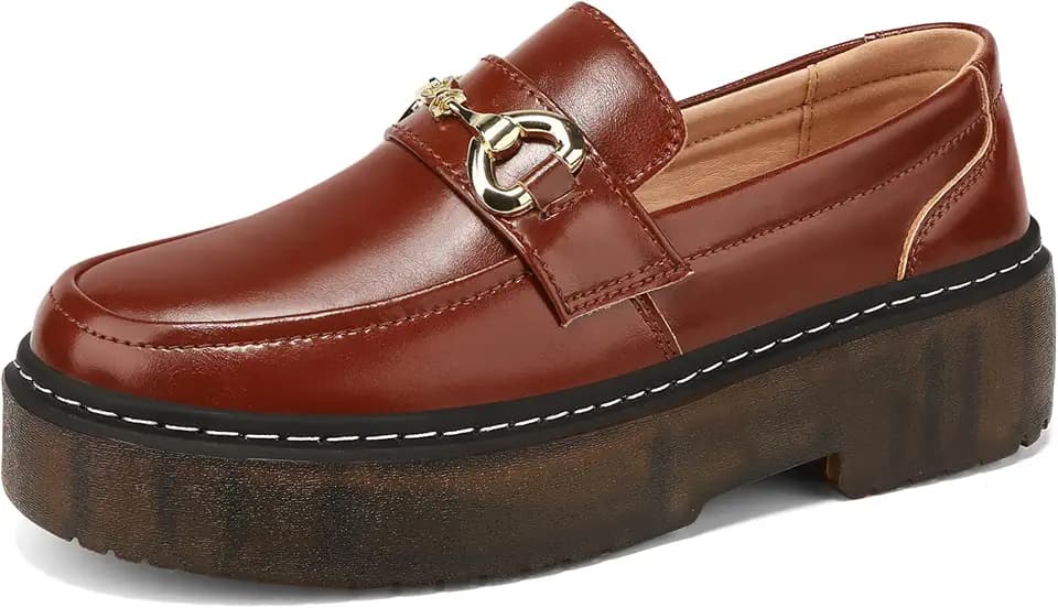 Loafers for Women Comfortable Slip On Platform Memory Foam Lightweight Leisure Work Shoe Casual Driving Shoes for Ladies