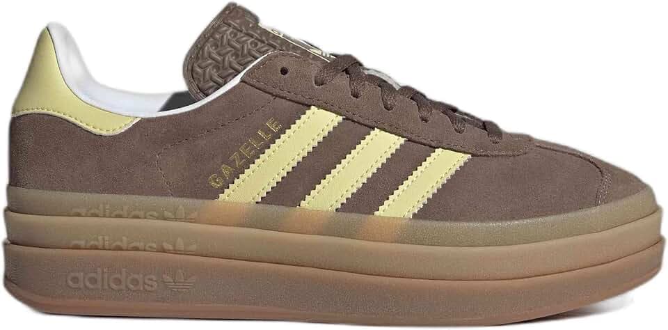 adidas Gazelle Bold Womens Sneaker (Earth Strata Powder Yellow, 8.5)