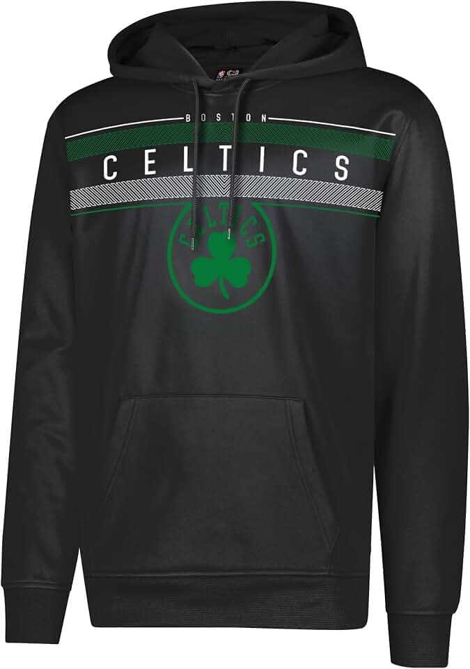 Ultra Game Fleece Hoodie Pullover Sweatshirt Poly Midtown NBA Herren, schwarz, Medium