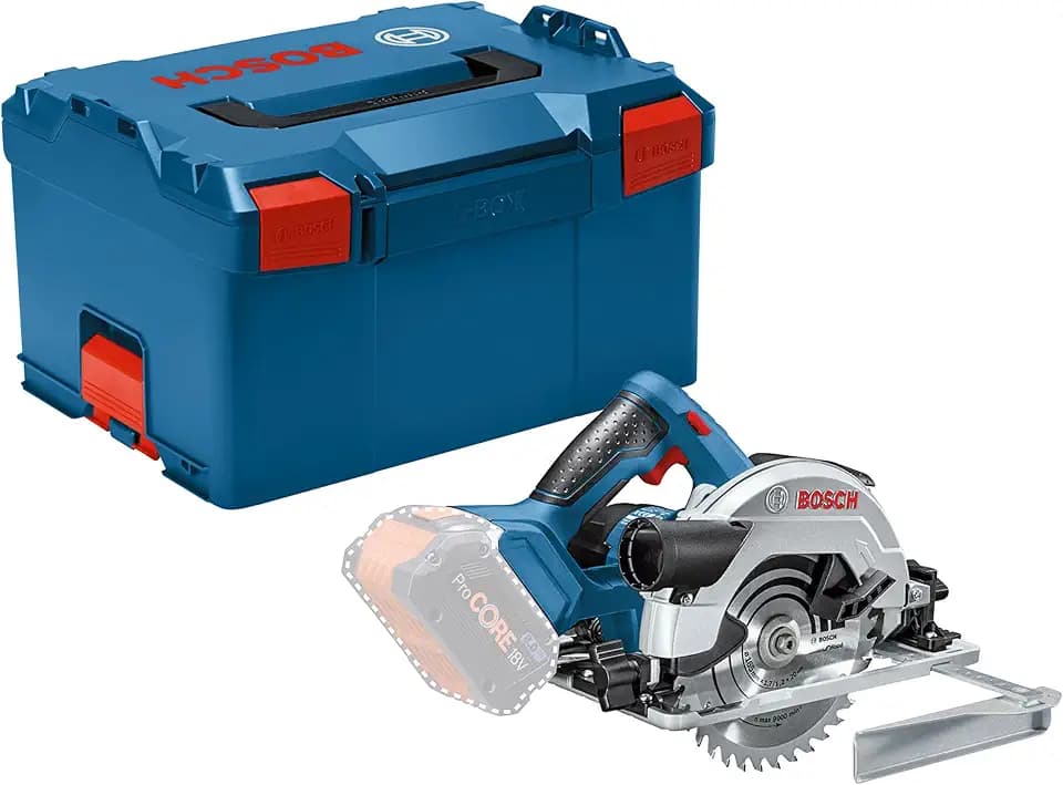 Bosch PRO 18V System Akku Kreissäge GKS 18V-57 G (Sägeblatt-Ø: 165mm, Schnitttiefe: 57 mm, inkl. L-BOXX, ohne Akku/Ladegerät)