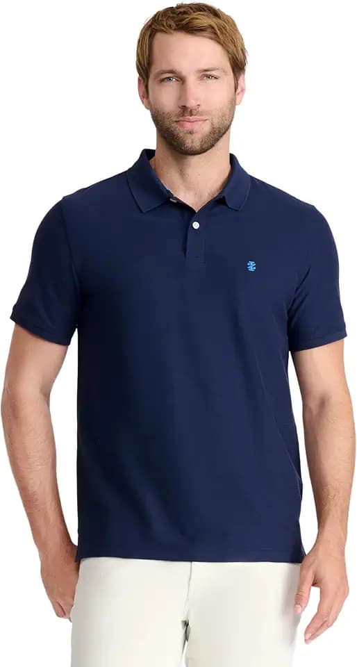 Izod Men's Advantage Performance Short Sleeve Polo Shirt