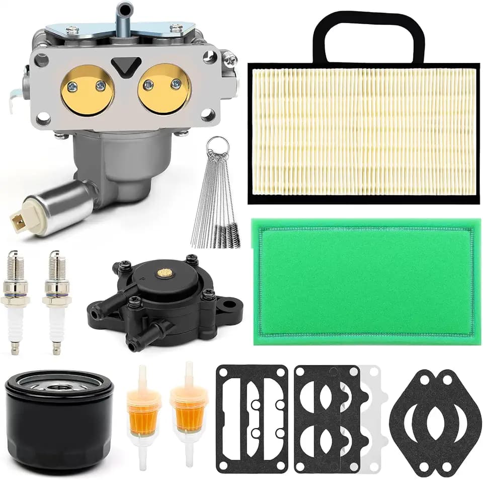 Carburetor Air Filter Fuel Pump Oil Filter For Briggs & Stratton 20HP-26HP 725cc 407777 For Craftsman LT1000 445677-0413-E1 For John Deere Husqvarna V-Twin 4 Cycle MIA10632 791230 799230 699709