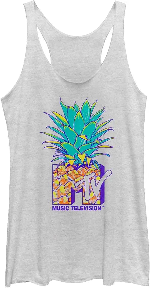 Women's MTV Pineapple Logo Racerback Tank Top