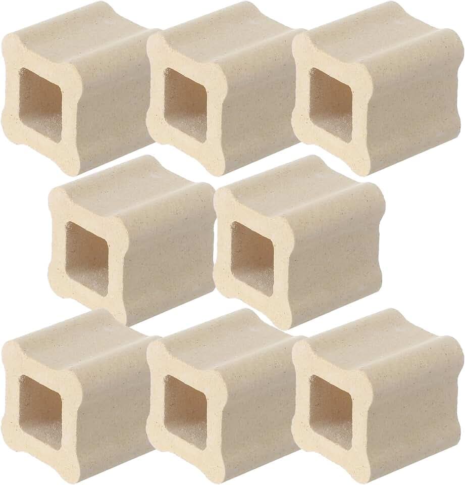 Nuanchu 4 Pack Kiln Post Ceramic Kiln Stilt & Shelf Support, 1 x 1 Inch