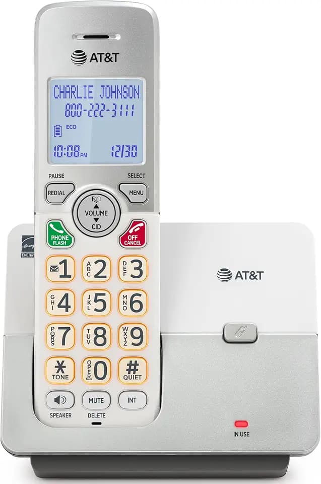 AT&T EL1121 DECT 6.0 Cordless Landline Phone, 1 Handset