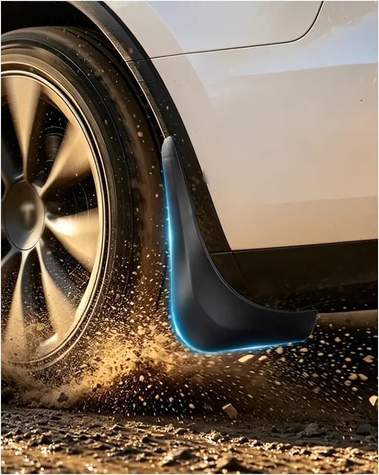 4Pcs Mud Flaps for 2025-2026 Tesla Model Y Juniper Protect Paint Save Range
