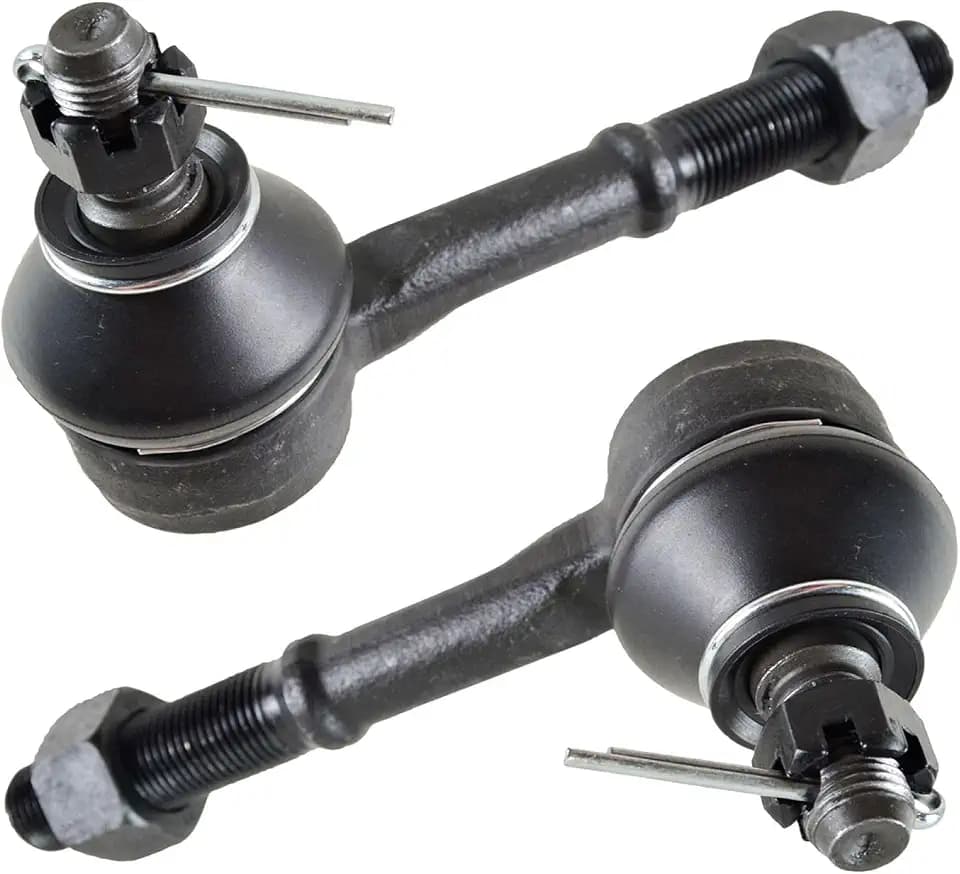 TRQ Front Inner Tie Rod Set 2 Piece