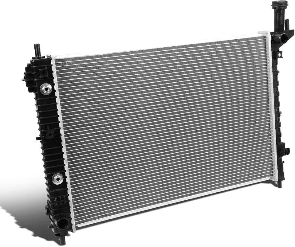 DNA Motoring DPI 13007 1-Row Aluminum Core Radiator Compatible With 08-17 Enclave / 09-17 Traverse V6 Models, CU13007 GM3010513 8013007, OEM-RA-13007