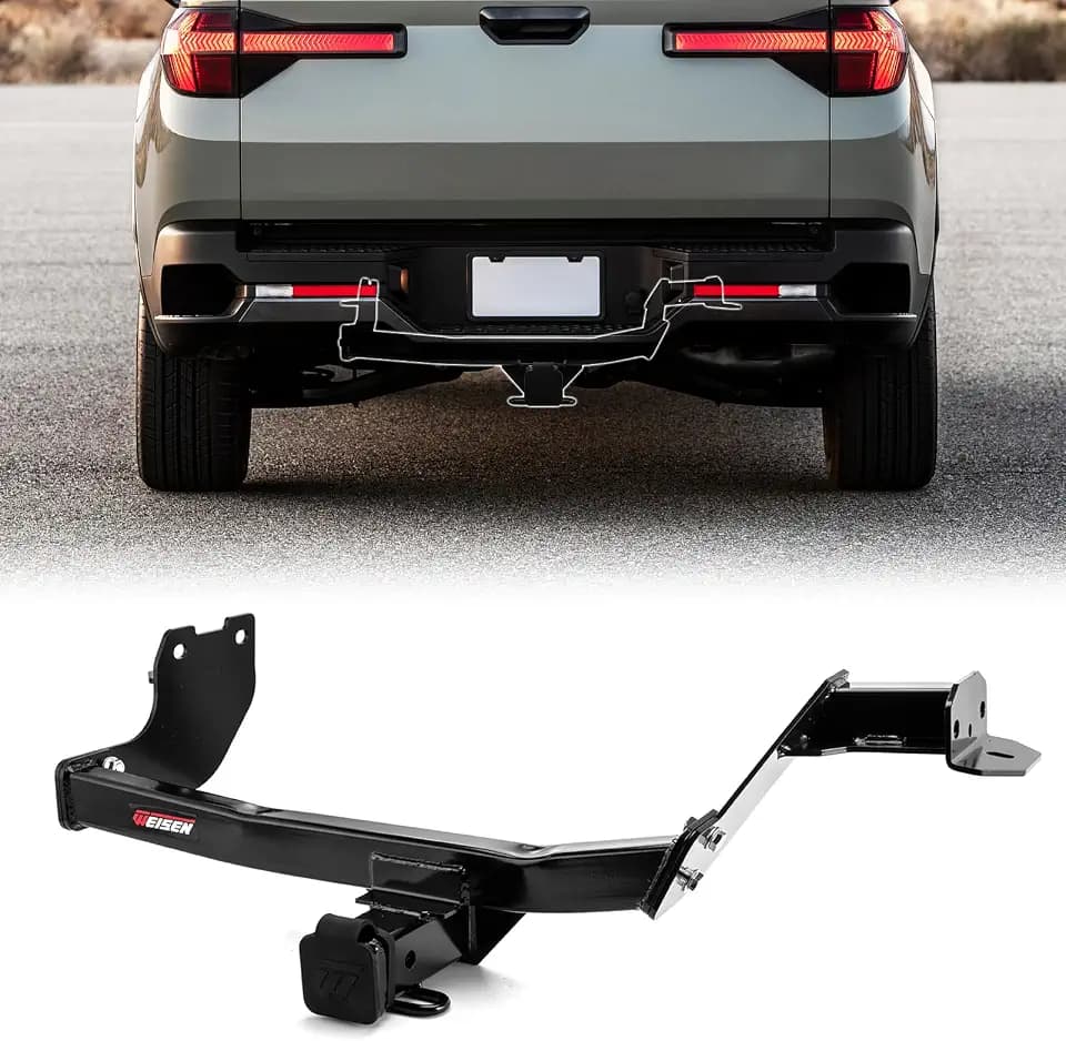 WeiSen Class 3 Trailer Hitch 2" Receiver Fit Hyundai Santa Cruz 2022-2025 All Accessories Heavy Duty Steel Tow Hitch Black for Ball Mounts, Cargo Racks, Bike Racks