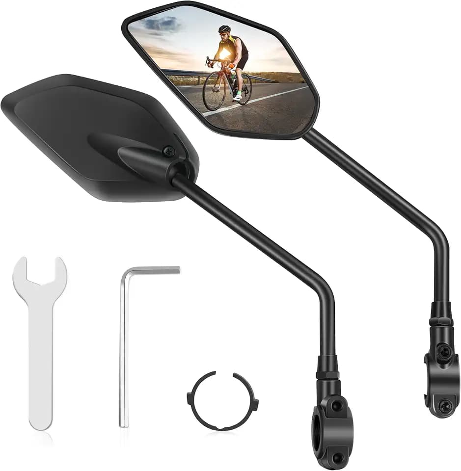 Coicer Fahrradspiegel für E-Bike, Lenker Rückspiegel Fahrrad Mirror 2Pcs