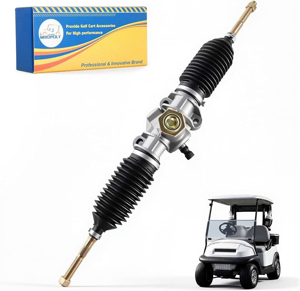 Golf Cart Steering Gear Box Assembly for Club Car Precedent, Onward and Tempo 2004-up G/E Models, Replaces OEM 102288601 103679701
