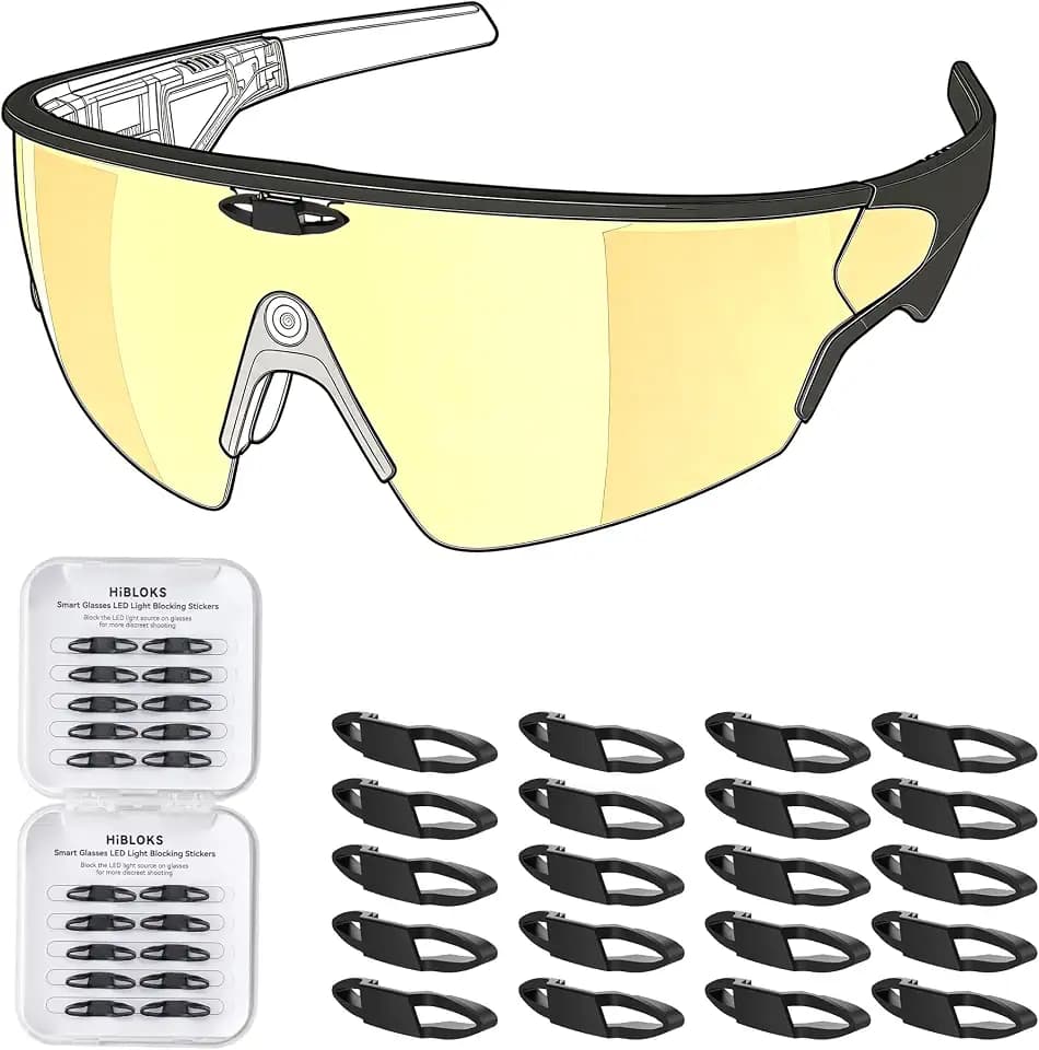 HiBloks LED-Lichtblockierung, kompatibel mit Oakley Meta Vanguard Smart-Brillen-Zubehör
