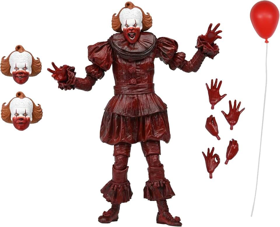 NECA Official – IT: Welcome to Derry – Ultimative Blood Pennywise Actionfigur, 17,8 cm