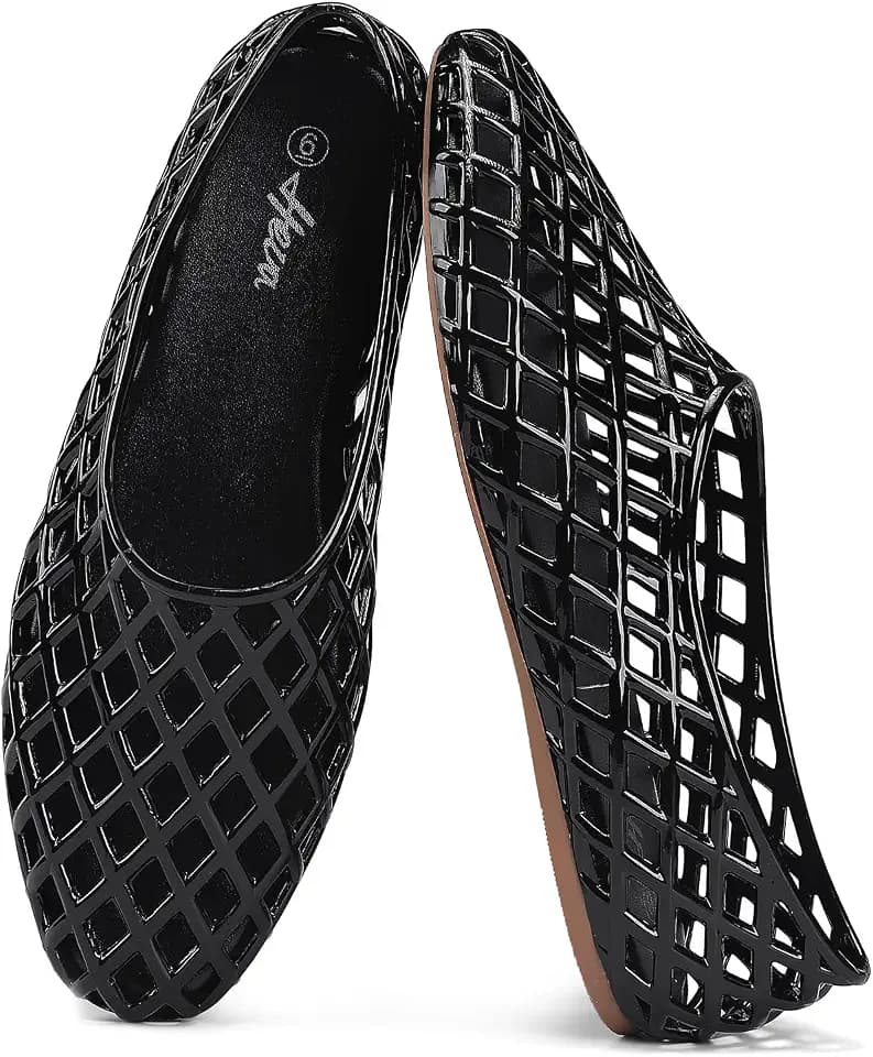 HEVA Women's Jelly Mesh Flats