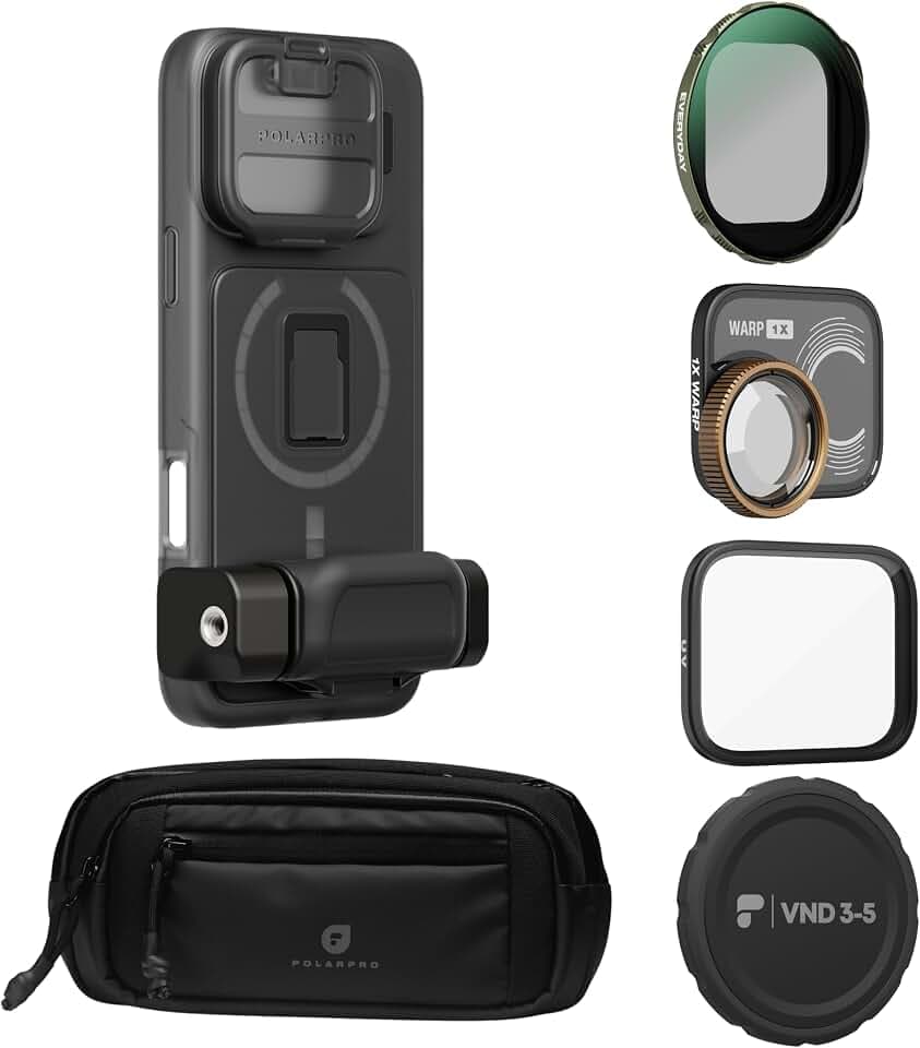 LiteChaser iPhone 16 Pro - Street Photographer Kit - Pro Case - 1 Objektiv - 3 Filter - Tragetuch