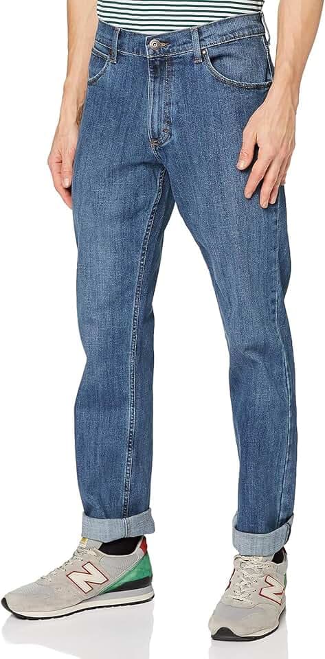 WRANGLER Herren Jeans Regular - Mid Waist - Regular Fit - Blau Schwarz W30-W44