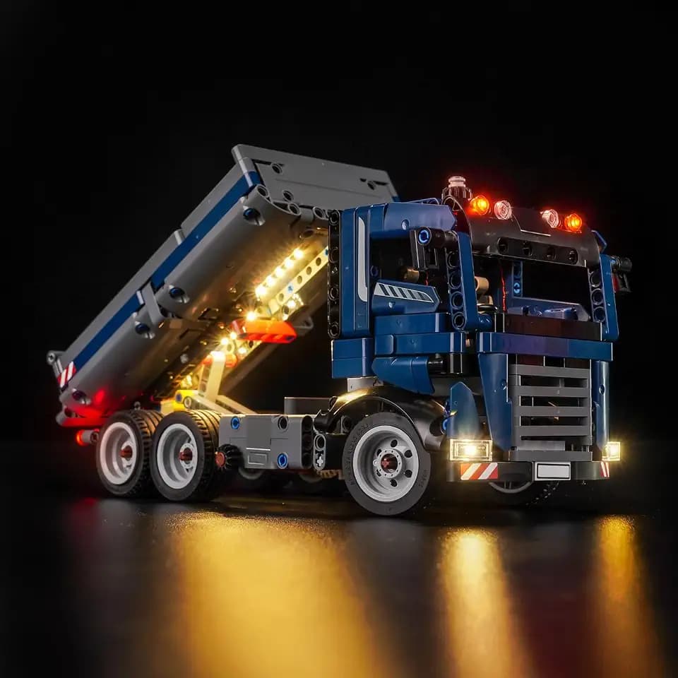 LocoLee Licht Set Kompatibel mit Lego 42203 Tipping Dump Truck - Nur das Licht - Set, kein Modell, Dekorative Beleuchtung Set Compatible with Lego Kipplaster 42203 Technic