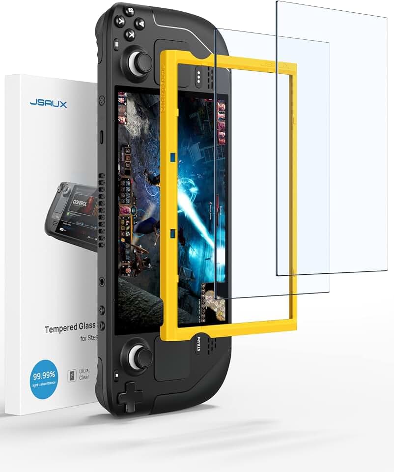 JSAUX 2er-Pack Ultra HD Displayschutz für Steam Deck OLED/LCD