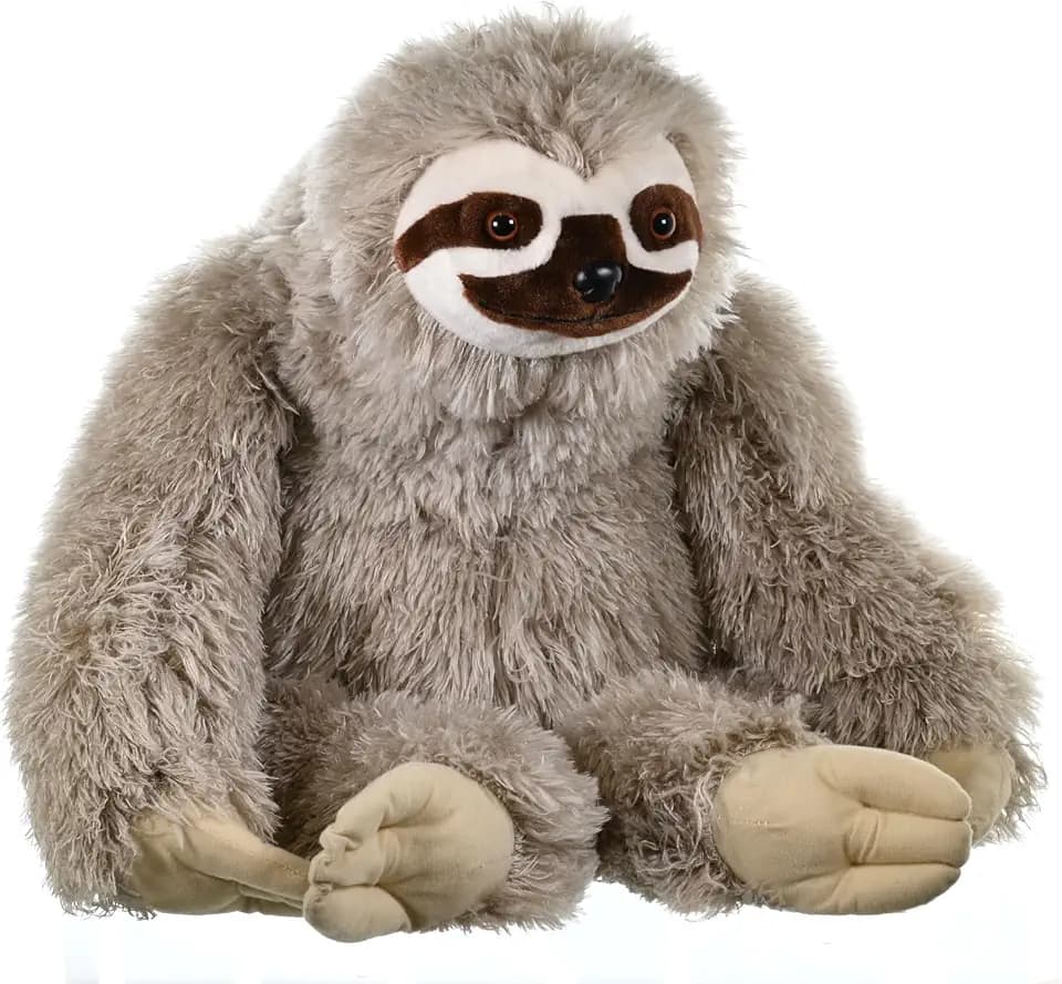 Wild Republic Jumbo Sloth Plush, Giant Stuffed Animal, Plush Toy, Gifts for Kids, 30 Inches